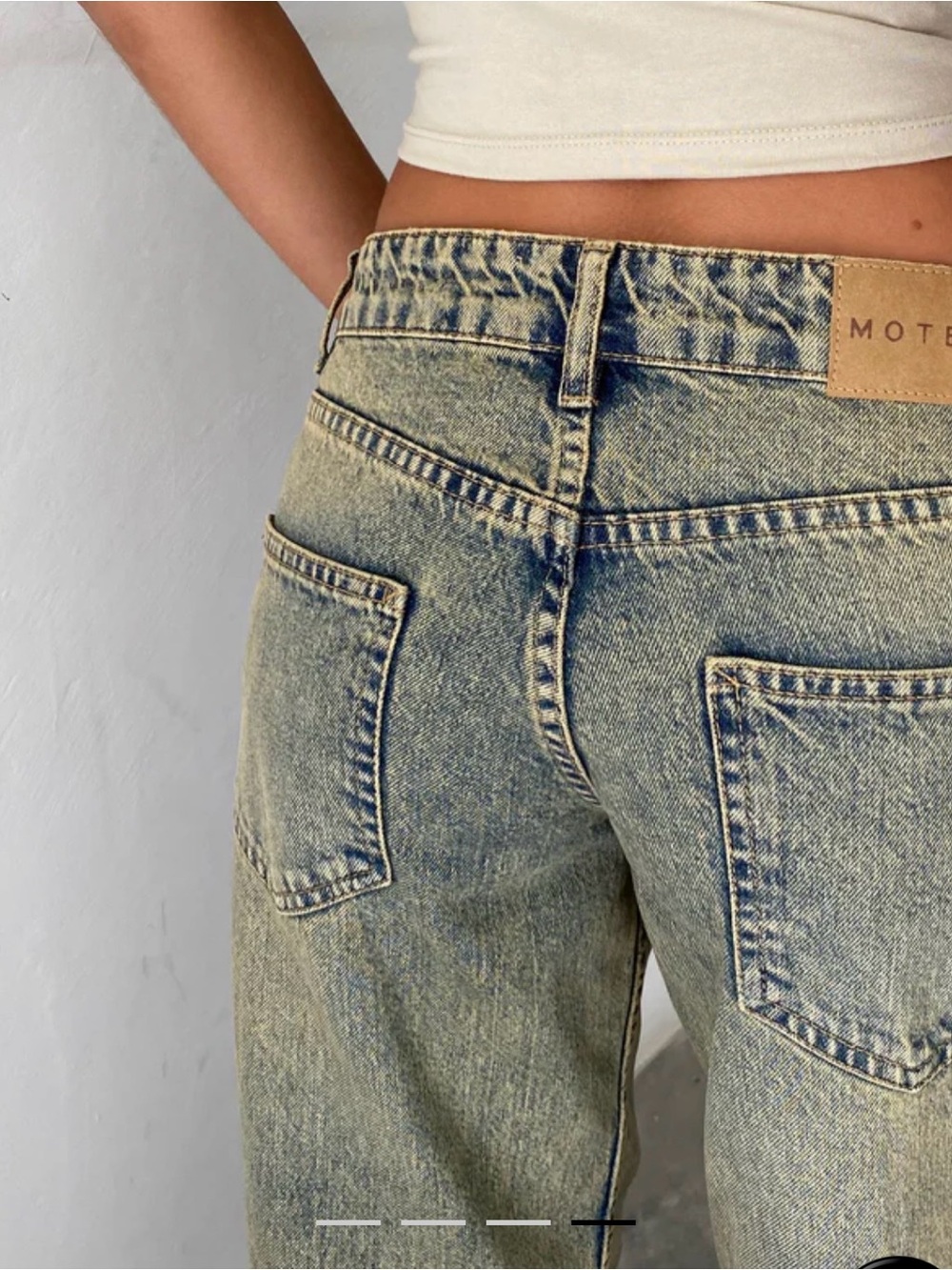 Motel Rocks Low Rise Parallel Jeans - Picture 2 of 6